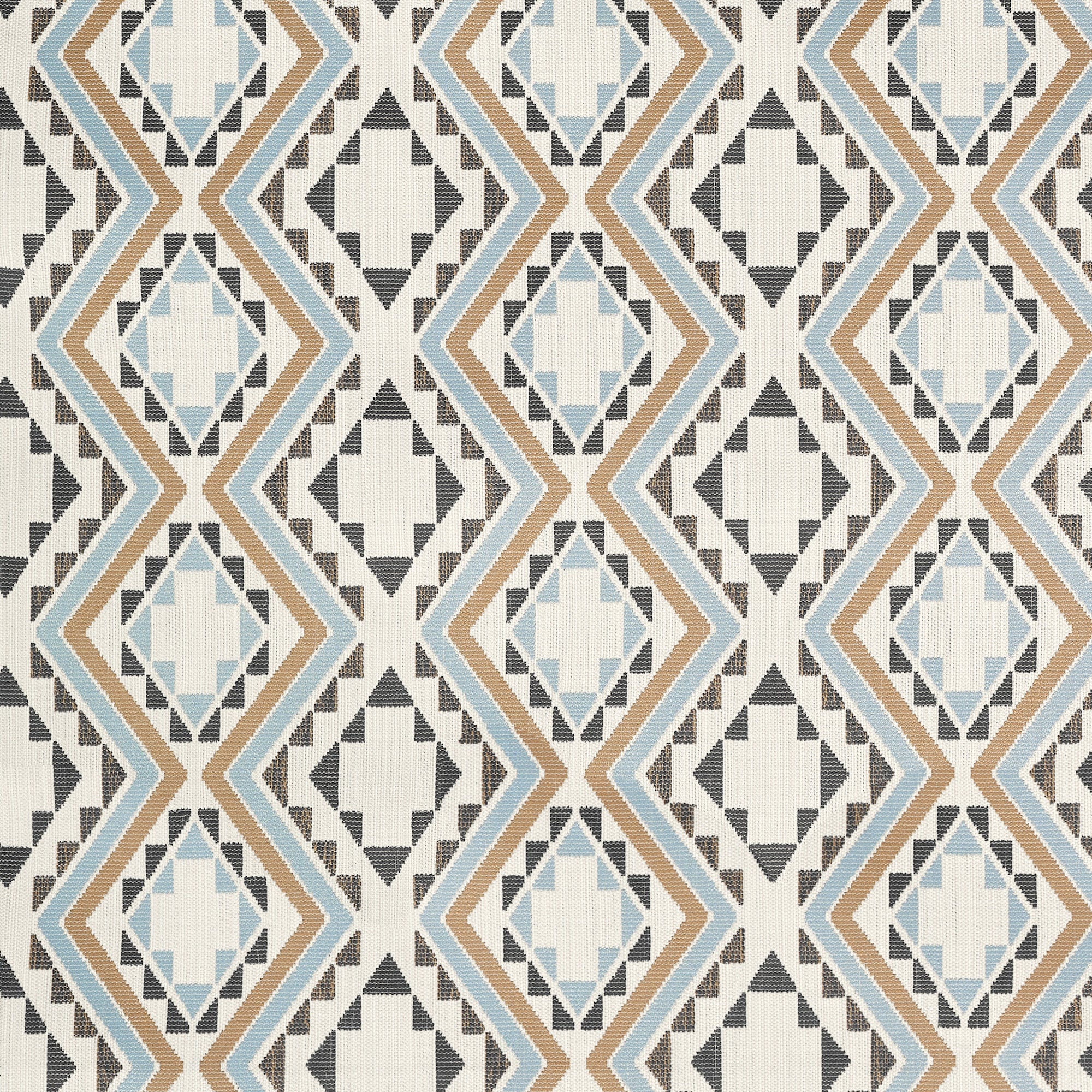 W711113 Sagamore Toffee and Charcoal Acadia Fabric by Thibaut