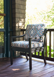 W711114 Sagamore Clay and Navy Acadia Fabric by Thibaut