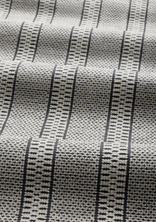 W711121 Emmons Stripe Charcoal Acadia Fabric by Thibaut