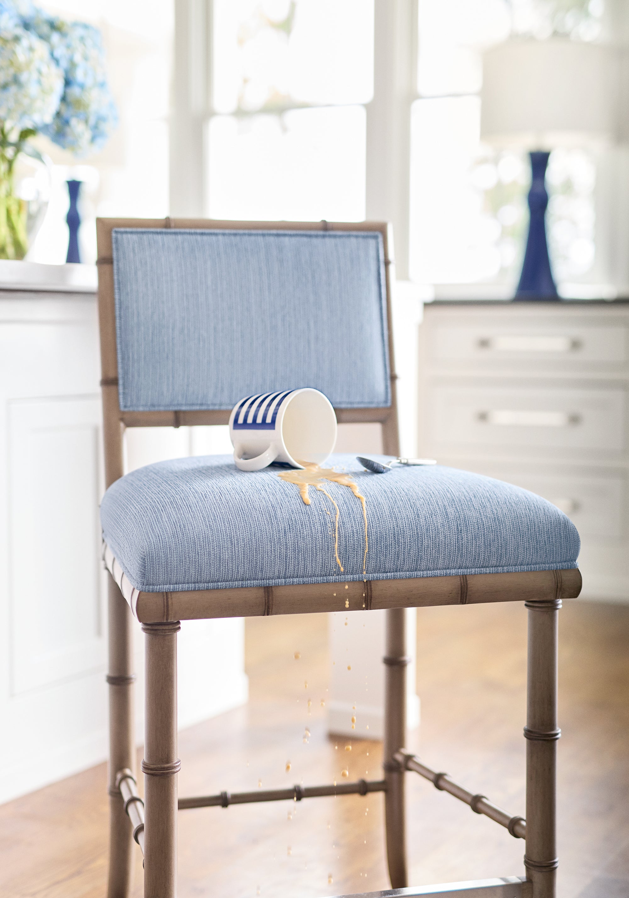 W711127 Wrigley Slate Acadia Fabric by Thibaut