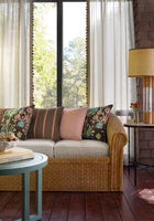 W711130 Wrigley Chocolate Acadia Fabric by Thibaut