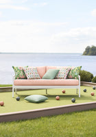 W711133 Jasper Poppy Acadia Fabric by Thibaut