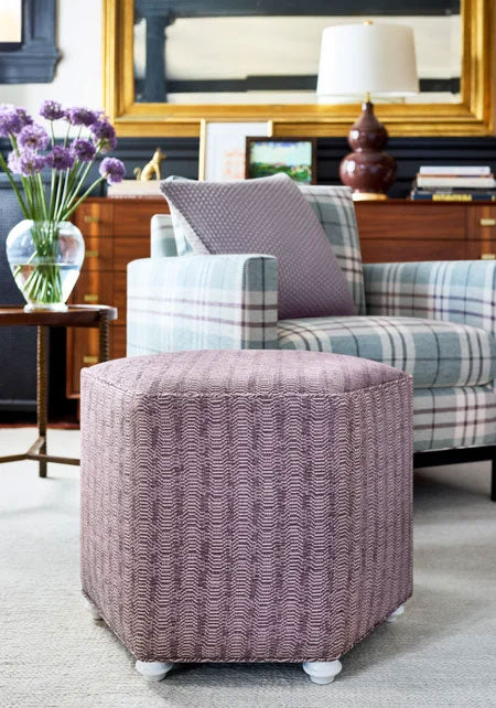 Markham Dusty Plum Savile Fabric by Thibaut