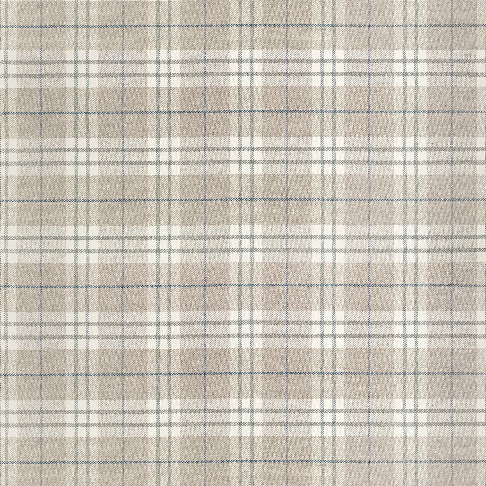 W711326 Percival Plaid Flax Fabric by Thibaut