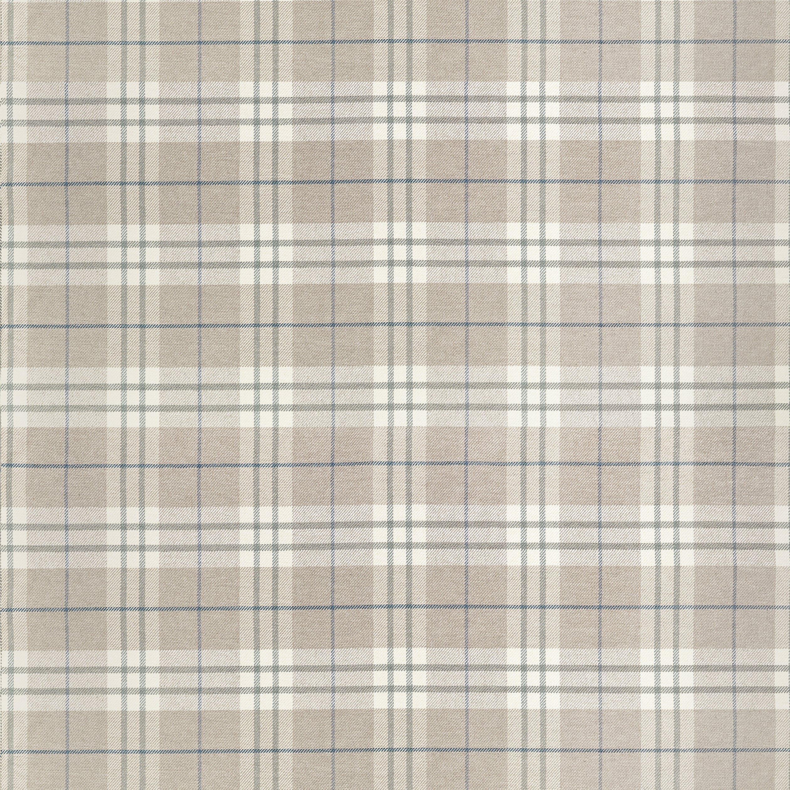W711326 Percival Plaid Flax Fabric by Thibaut