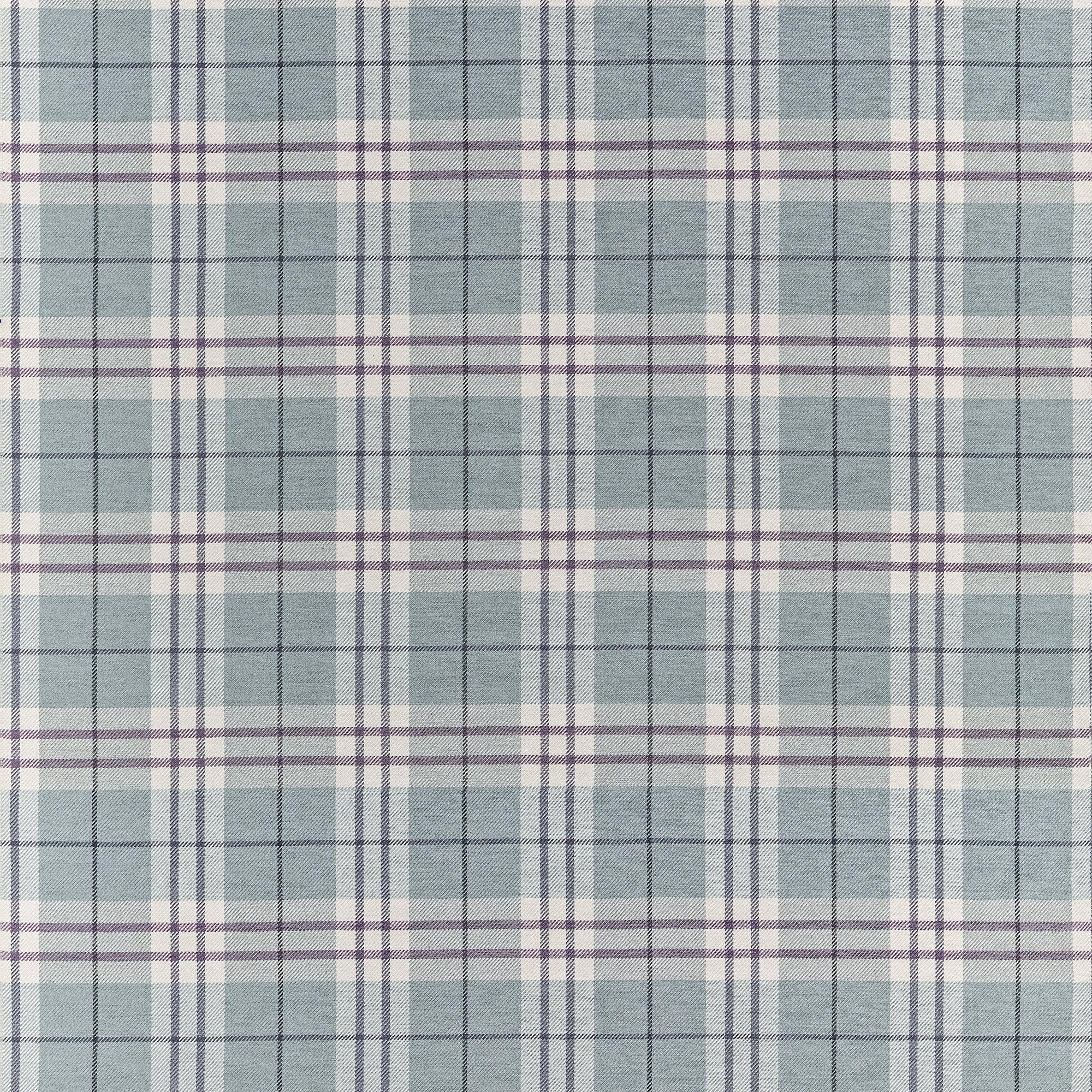 W711327 Percival Plaid Mineral Fabric by Thibaut