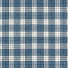 W711329 Percival Plaid True Blue Fabric by Thibaut