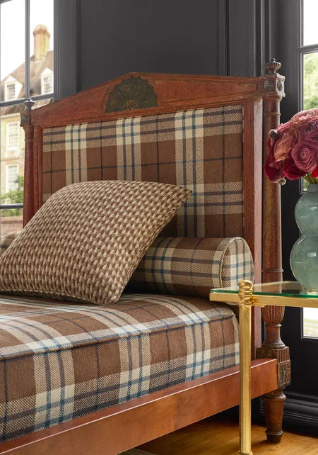 Percival Plaid Sienna Savile Fabric by Thibaut
