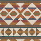 W712026 Berber Blanket Ochre and Brown Vista Fabric by Thibaut
