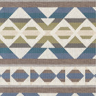 W712027 Berber Blanket Green and Blue Vista Fabric by Thibaut