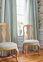 Raritan Line Embroidery Sage Fairhaven Fabric by Thibaut