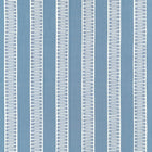 W714631 Raritan Line Embroidery Blue Fabric by Thibaut