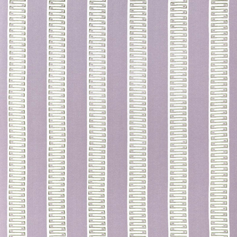 W714633 Raritan Line Embroidery Lilac Fabric by Thibaut
