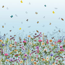 W7265-01 Deya Meadow Sky Blue / Multi Wallpaper by Matthew Williamson