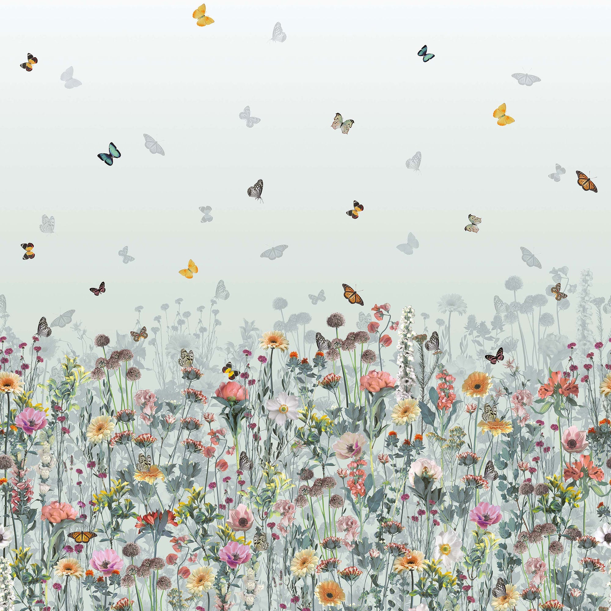 W7265-02 Deya Meadow Meadow Eau De Wallpaper by Matthew Williamson