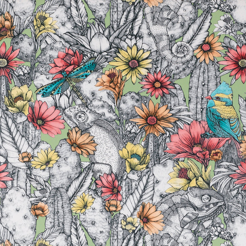 W7268-03 Cactus Garden Deya Wallpaper By Matthew Williamson