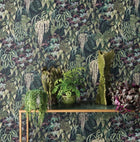 W7330-02 Green Wall Folium Wallpaper By Osborne & Little