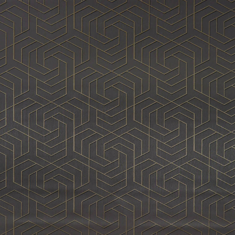 W7352-07 Hexagon Trellis Metropolis Vinyls Three Wallpaper By Osborne & Little