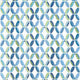 Passageway Embroidery Blue and Green Wanderlust Fabric by Thibaut