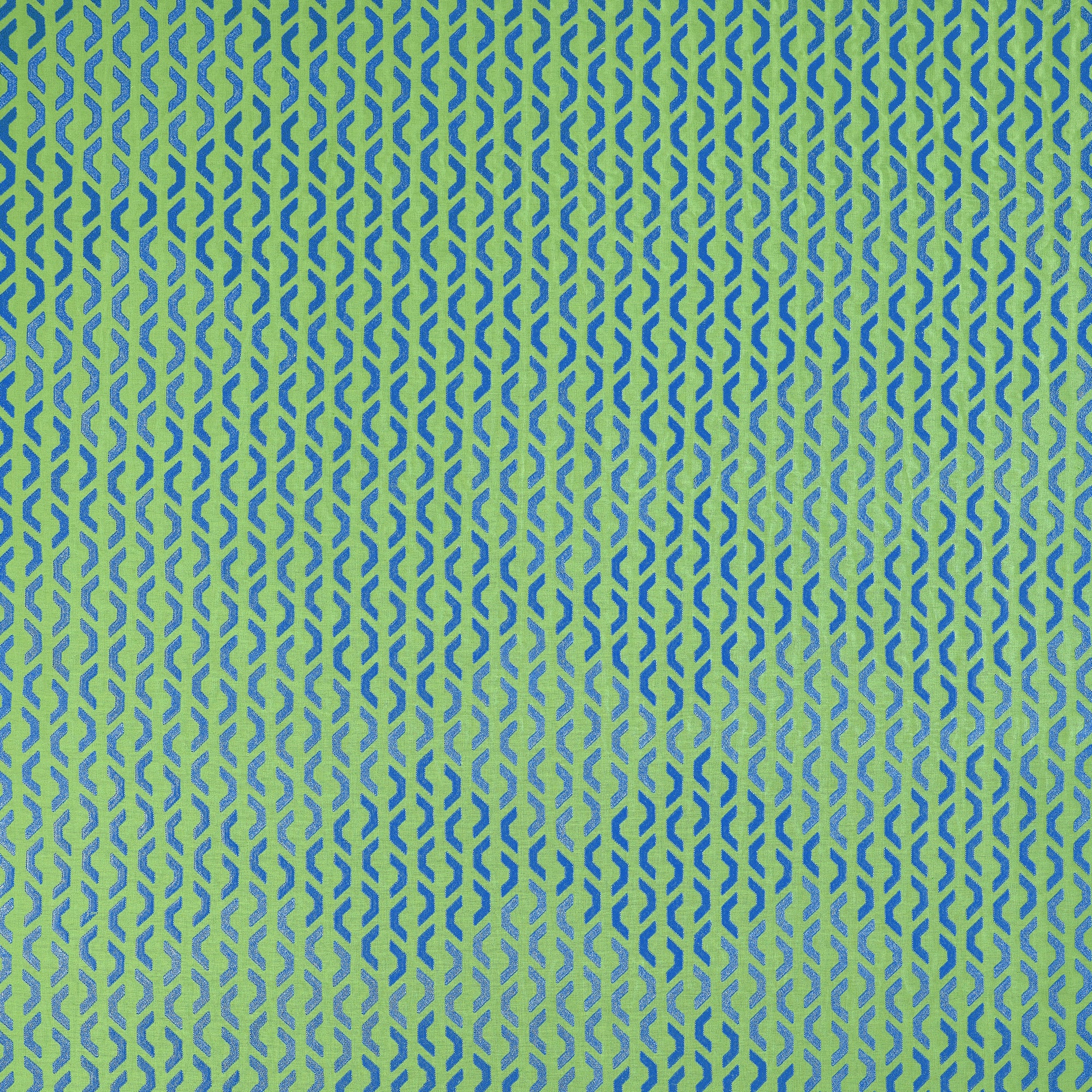 W745047 Coronado Embroidery Green Wanderlust Fabric by Thibaut
