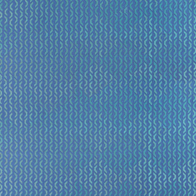 W745049 Coronado Embroidery Blue Wanderlust Fabric by Thibaut