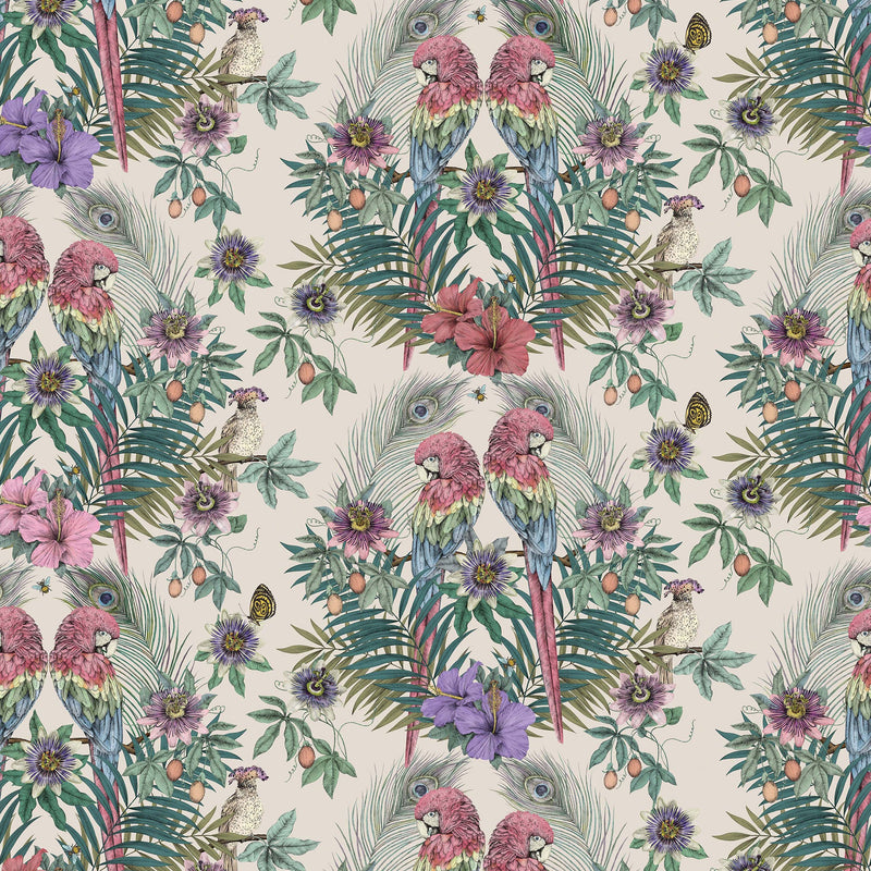 W7494-02 Ventura Parchment Wallpaper by Matthew Williamson