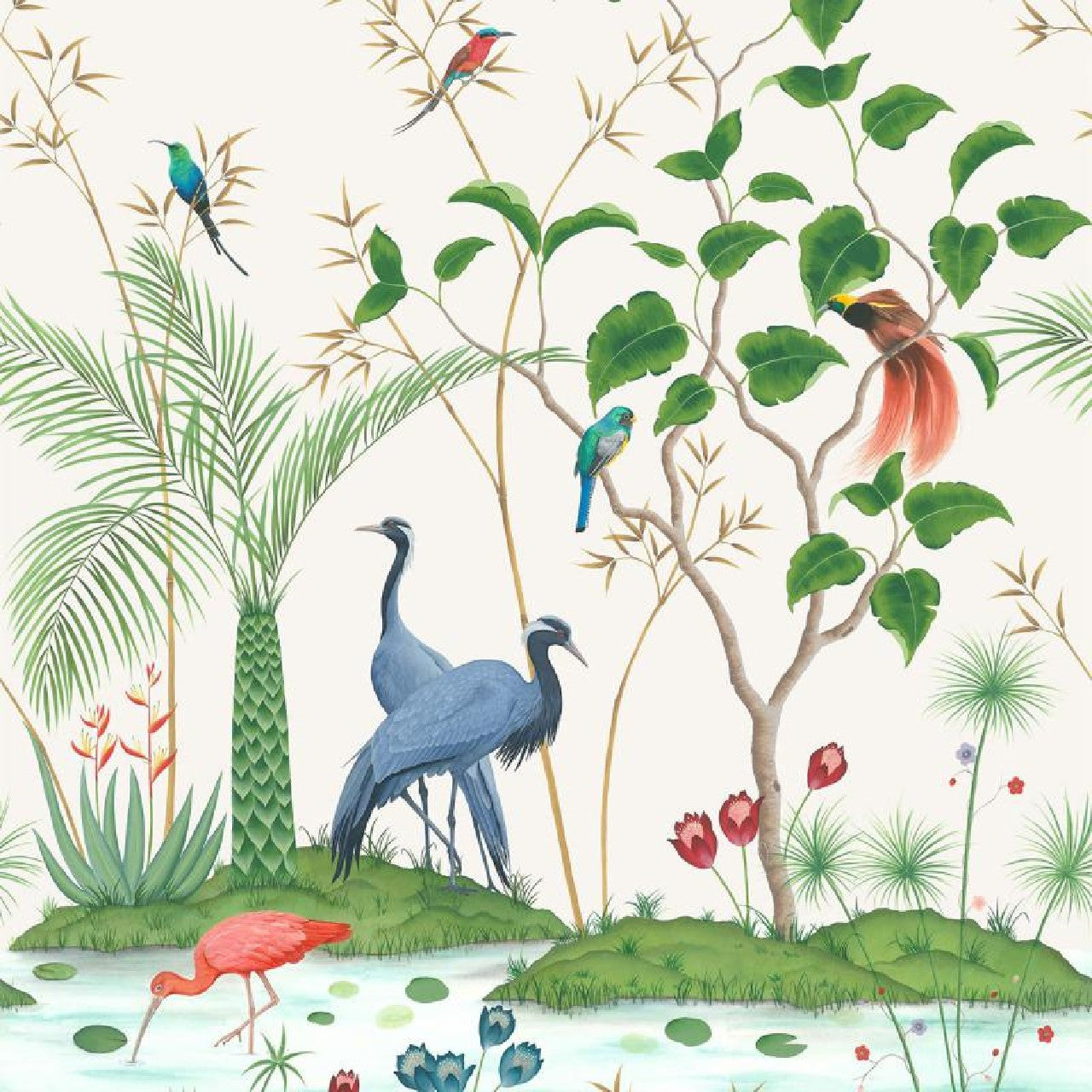 W7610-01 Mirage Empyrea Wallpaper by Osborne & Little