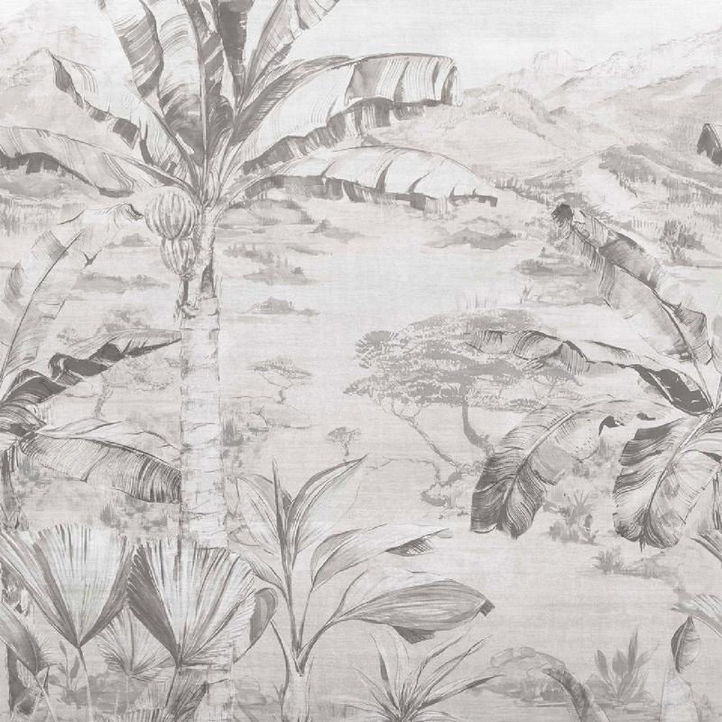 W7615-03 Martinique Empyrea Mono Wallpaper by Osborne & Little