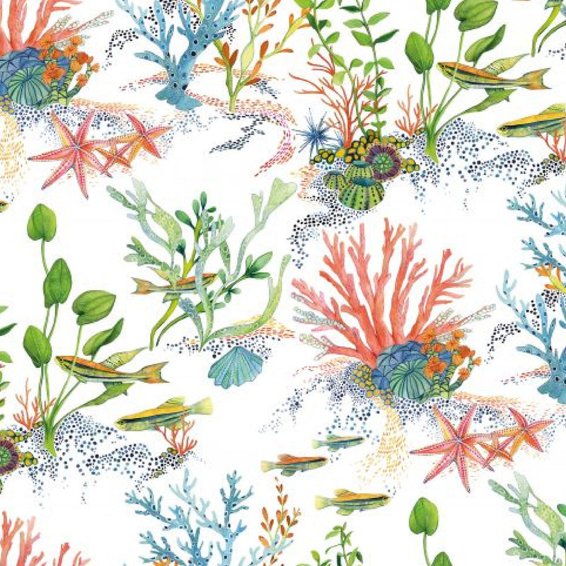W7682-01 Coralline Lamorran Wallpaper By Osborne & Little