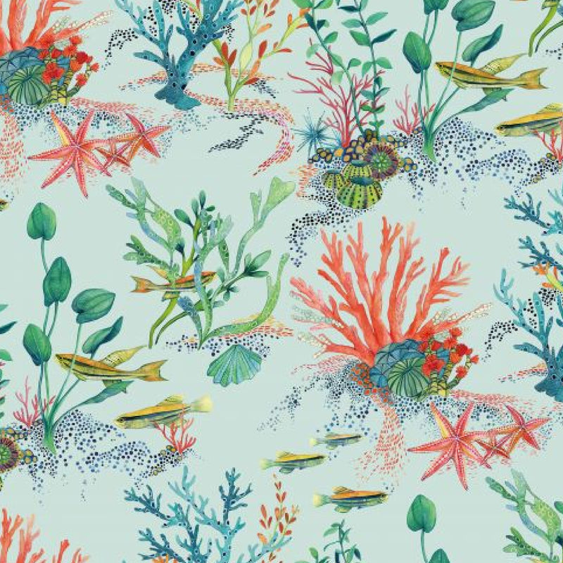 W7682-02 Coralline Lamorran Wallpaper By Osborne & Little