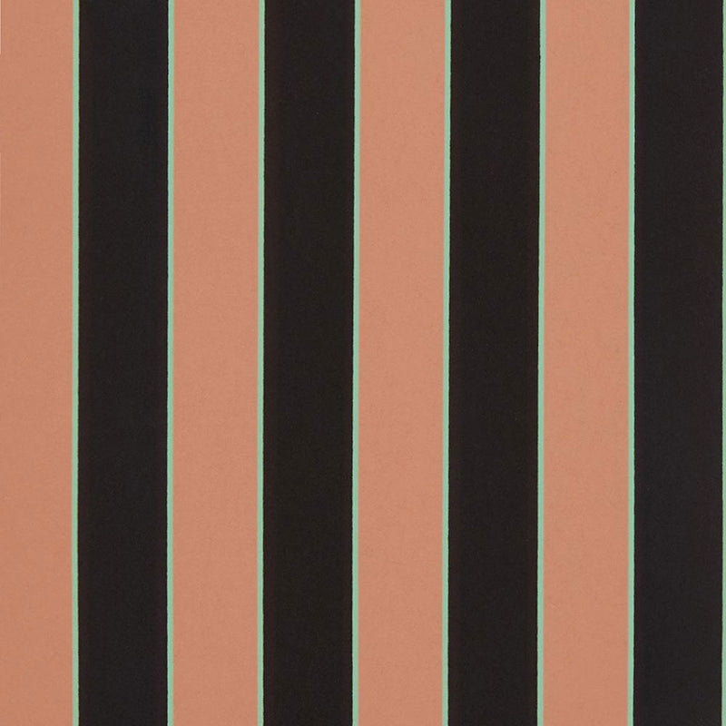 W7780-15 Regency Stripe Terracotta Wallpaper by Osborne & Little