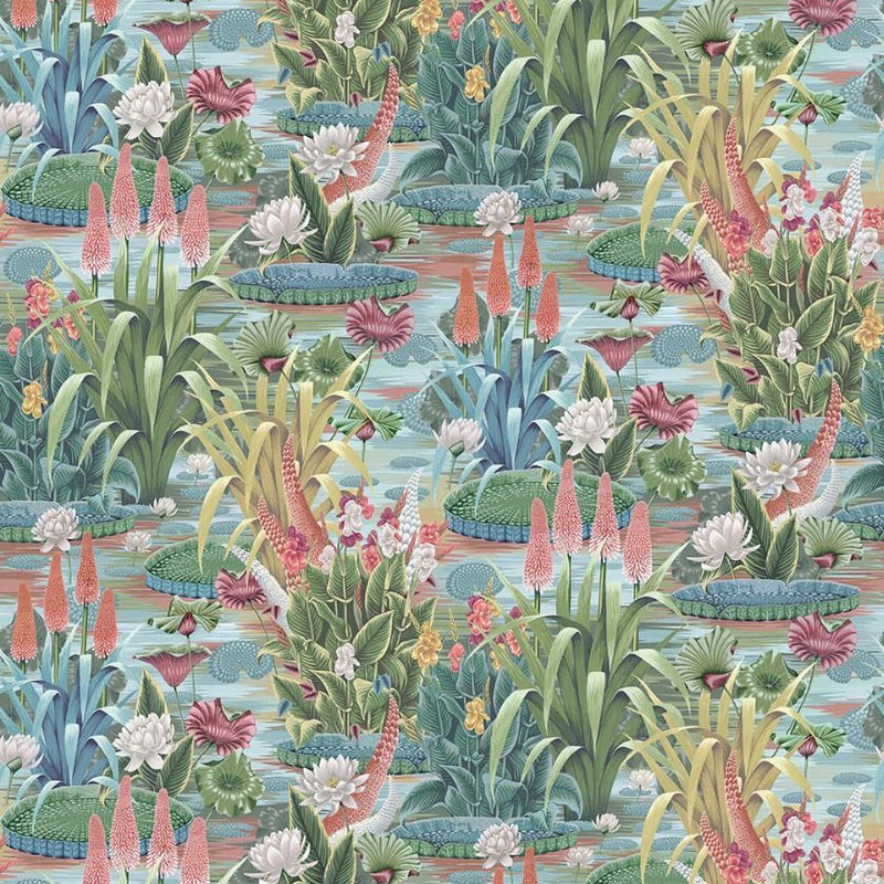 W7811-01 Elysium Rhapsody Aqua Wallpaper by Osborne & Little