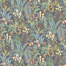 W7812-02 Calla Lily Rhapsody Midnight Wallpaper by Osborne & Little