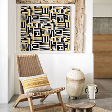 W7851-01 Zawaya Irisa Black and Ivory Wallpaper by Osborne & Little