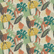 Zylina Irisa Terracotta and Teal Wallpaper by Osborne & Little