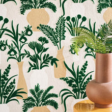 W7854-01 Amphora Irisa Emerald and Gold Wallpaper by Osborne & Little