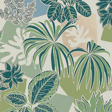 W7855-03 Frondoso Irisa Emerald Wallpaper by Osborne & Little