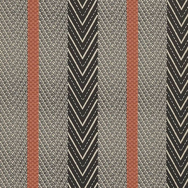 W7856-01 Sagitta Irisa Charcoal Wallpaper by Osborne & Little