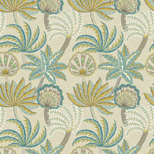 W7857-01 Ravenala Irisa Petrol and Gold Wallpaper by Osborne & Little