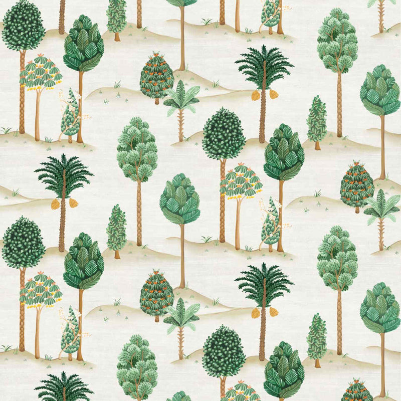 W7901-01 Foresta Byzance Emerald Wallpaper by Osborne & Little