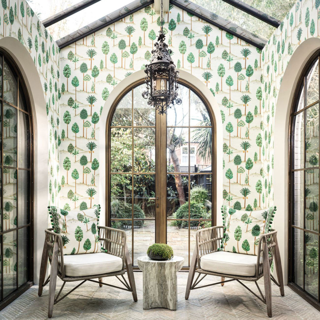 W7901-01 Foresta Byzance Emerald Wallpaper by Osborne & Little