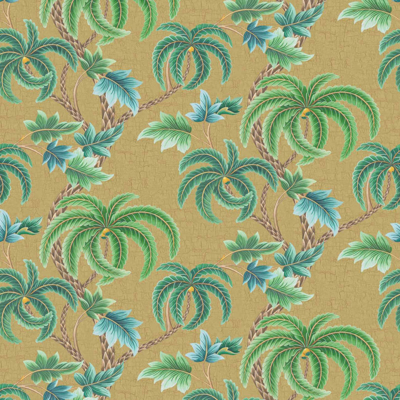 W7903-03 Shalimar Metallic Byzance Metallic Gold Wallpaper by Osborne & Little