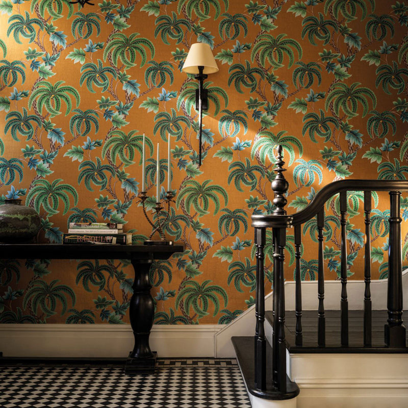 W7903-03 Shalimar Metallic Byzance Metallic Gold Wallpaper by Osborne & Little