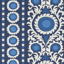W7904-01 Samrina Byzance Indigo Wallpaper by Osborne & Little