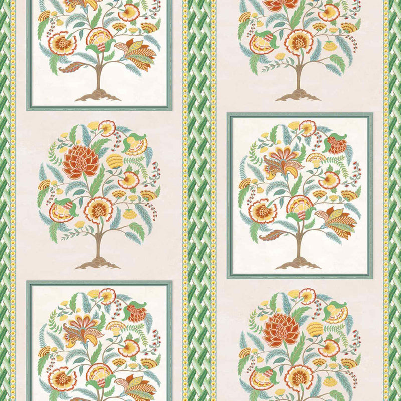 W7906-02 Taniska Byzance Apple/Gold Wallpaper by Osborne & Little