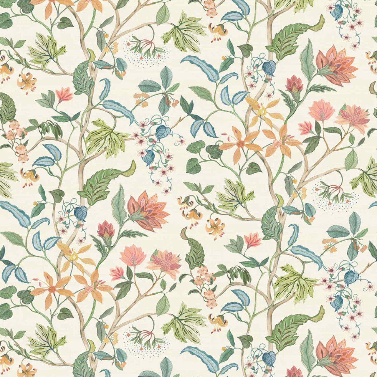 W7907-03 Chellah Byzance Ivory/Blush Wallpaper by Osborne & Little