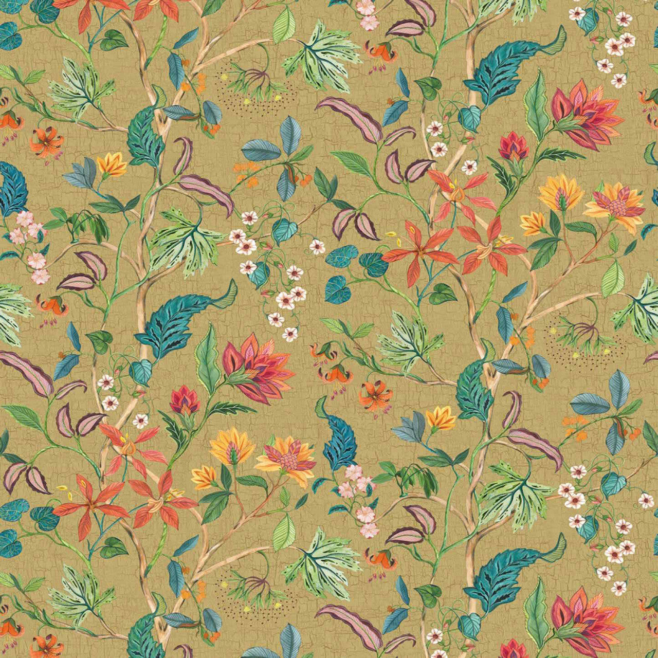 W7907-04 Chellah Metallic Byzance Metallic Gold Wallpaper by Osborne & Little