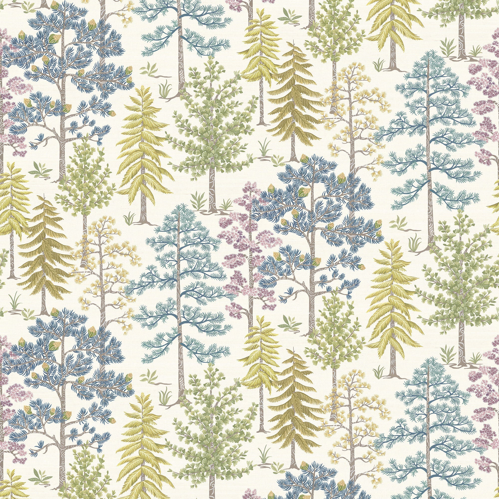 W8030-03 Vana Aqua / Heather. Wallpaper by Osborne & Little