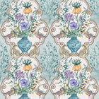 W8031-01 Sundara Aqua / Voilet. Wallpaper by Osborne & Little