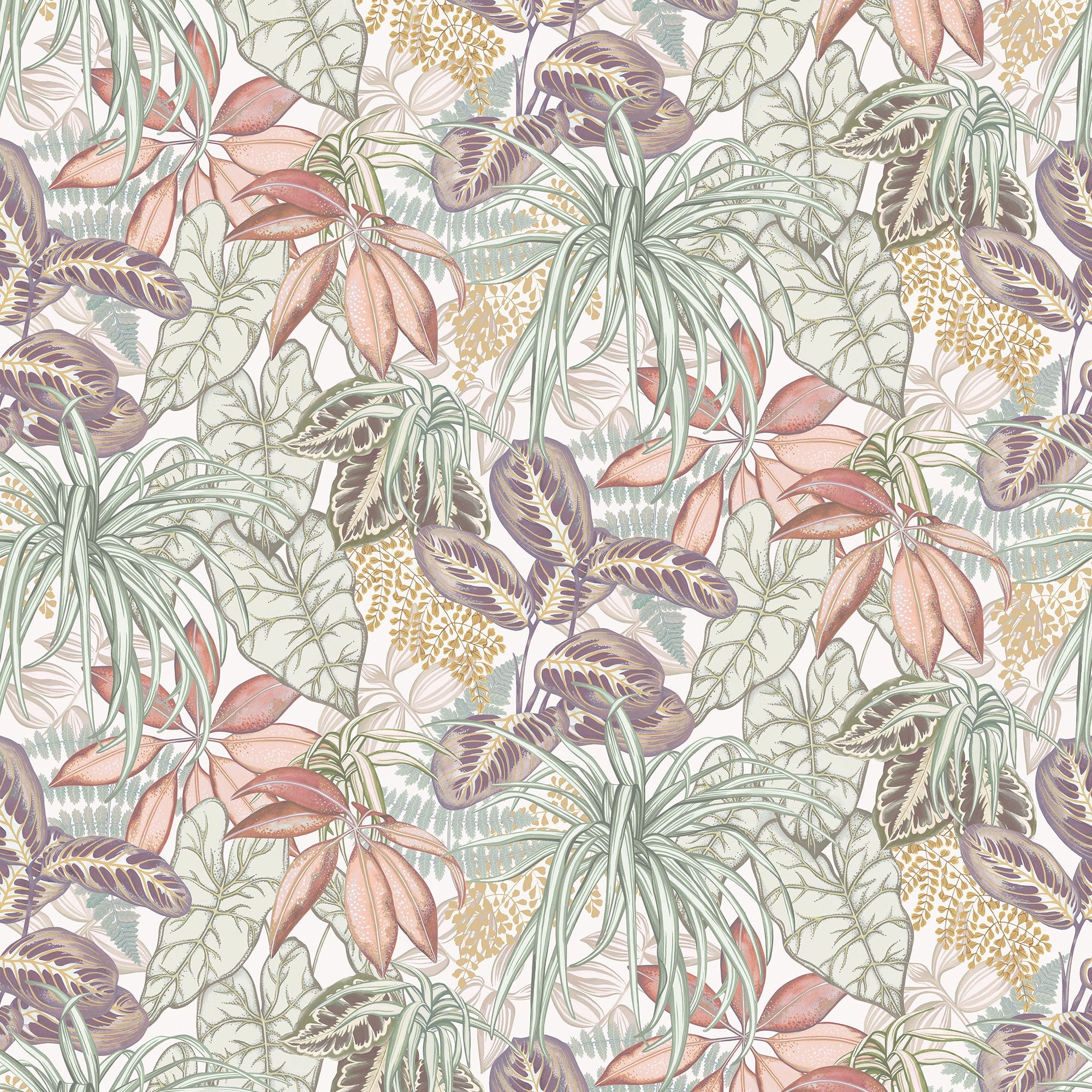 W8032-01 Hothouse Lichen / Blush. Wallpaper by Osborne & Little